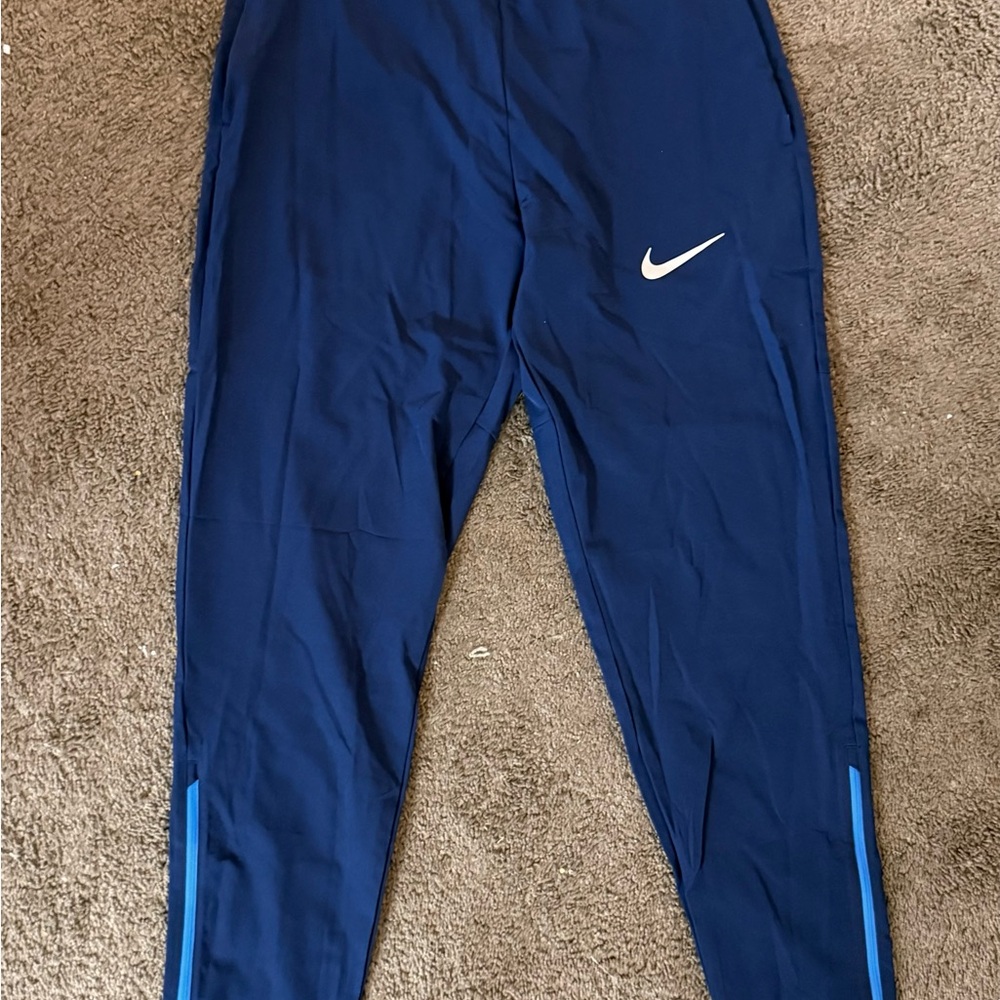 Nike Navy Athletic Pants with White Logo
